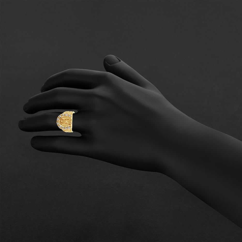 [希少レア] Vintage Horseshoe Maria Ring Vintage Horseshoe Ring 18k Gold Electroplated Handcrafted